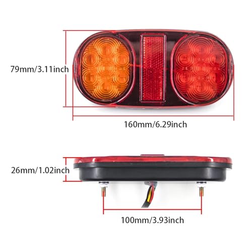 Luz trasera 12V 24V para camión y remolque con 14 LED 2