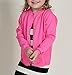 RJXDLT Little Girls Cardigan Knit Sweaters Long Sleeve Button Cotton Sweater 6Y Rose