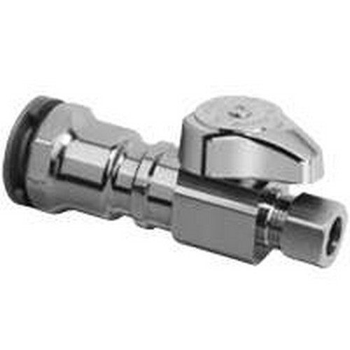 Brasscraft 1/2 in. 3/8 in. Brass ShutOff Valve Industrial