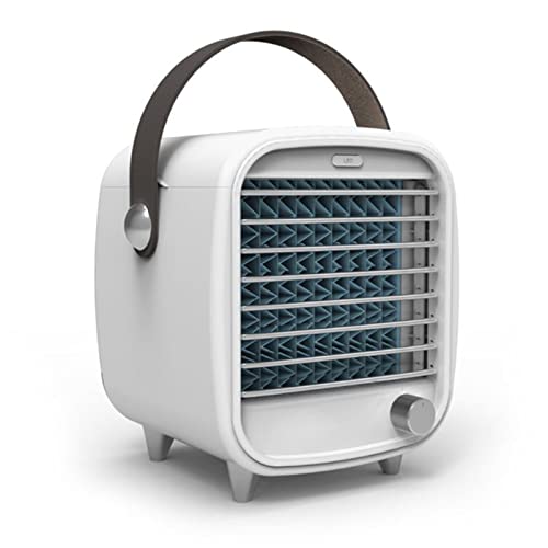 Climatiseur portable à vent fort avec mini réfrigérateur intégré et veilleuse de nuit