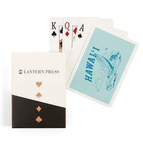 Lantern Press Juego de Cartas Poker Hawaii Artístico