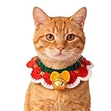Collar Para Mascotas - Collar Bandana Para Gatos | Collae Para Gatos De Navidad, Para Disfraces Festivos Para Cachorros, Calentador De Cuello Para Mascotas Para Reuniones Familiares, Juegos