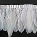 Sowder Duck Goose Feather Trim Fringe 2 Yards (White)