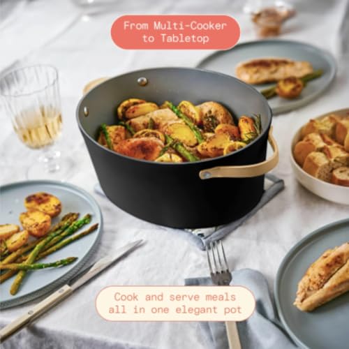 10-in-1 6Qt Electric Multi-Cooker – Slow Cooker, Rice Cooker, Steamer & More | Touch Control, Oven-Safe, Dishwasher-Safe (Black) - Image 3