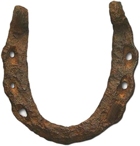 Black Metal Horse Shoe Origional (10 x 10 x 1CM) (W-100gm) Ghode ki Naal For Home Good Luck, Main Door | Protect Your Home/Office from Evil Eyes (Brown)