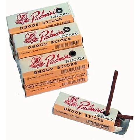 Padmini Dhoop Sticks - 12 Boxes of 10 Sticks Each - 2inch Regular Small Size Cover