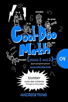 Paperback Cool-Doo Math - Grade 1&2 - Vol.04 - Black & White Version Book