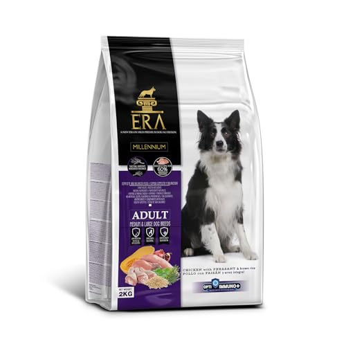 Pienso ERA Millennium Adulto | Pollo y Faisán para Razas Medianas y Grandes | Nutrición Completa y Equilibrada | 2 kg