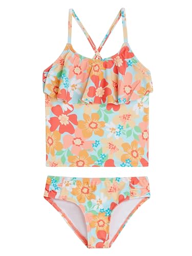 Image of Kanu Surf Girls' Charlotte Flounce Tankini Beach Sport 2-piece Swimsuit