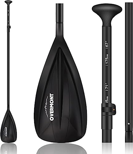 OVERMONT 3 Piezas Remos Telescópico 162cm-215cm Aluminio Ajustable...