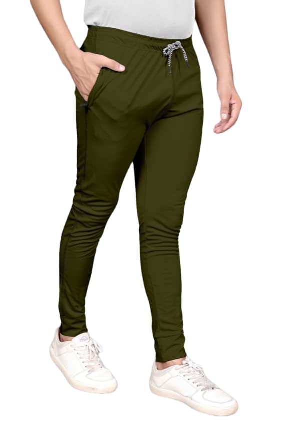 Image of MYSTIFY Mens Tapered Workout Running Pants, Jogger Training Sweatpants Slim Fit with Zip Pockets