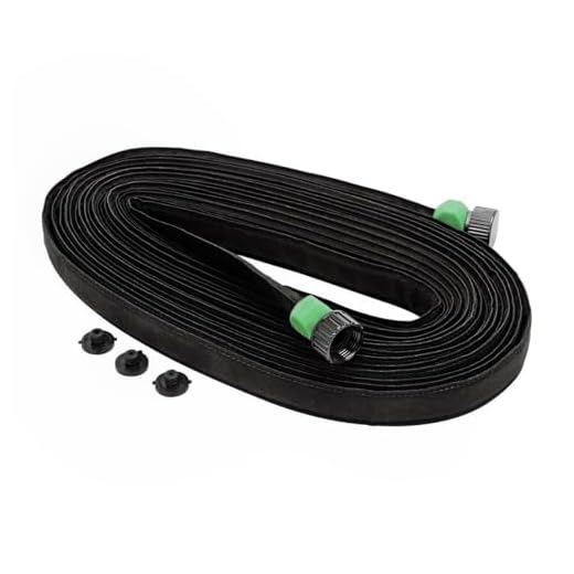 One Stop Gardens FBA_97193 3/4 in. x 50 ft. Flat Seeper Soaker Hose