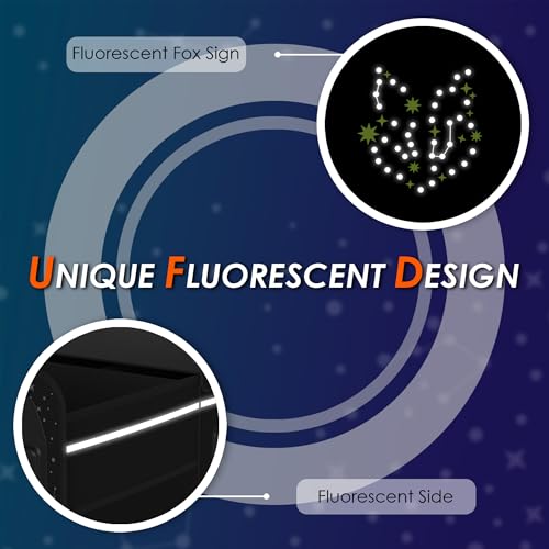 SugarFox 63L Car Trunk Organizer for SUVs & Small/Midsize Cars - Fluorescent Design, Waterproof, Collapsible with Adjustable Straps (Black-M004)