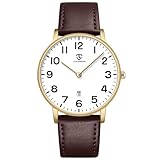 BEN NEVIS Orologio da uomo, minimalista, alla moda, semplice, analogico, datario, con cinturino in pelle, orologio da uomo
