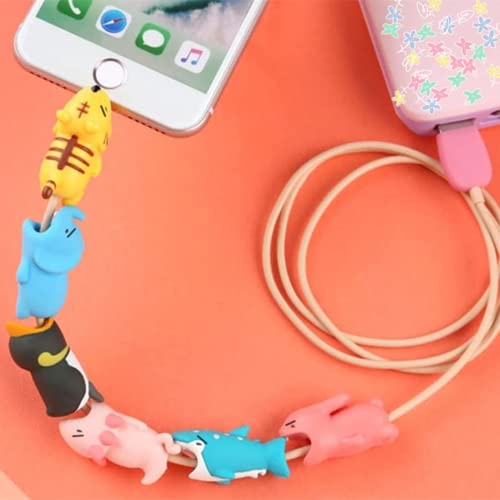 Phone Charger Cable Protector Animals - 12 Usb Charger Cord Protector For Iphone, Ipad, Android, Samsung, Animal Bite Charging Cable Savers #TOP2