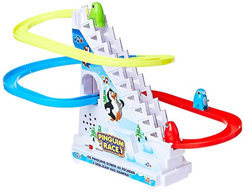 Jogo Pinguim Race Braskit Multicor
