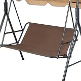 Replacement Swing Seat Cover, 600D Oxford Cloth Waterproof 2/3 Seat Patio Swing Seat Replacement Cov