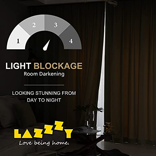 Lazzzy Gold Velvet Blackout Curtain Thermal Insulated Curtain Soft Luxury Noise Reducing Velvet Window Drape For Kids Bedroom Living Room Darkening Drape 84 Inch Long 1 Panel Gold Brown #TOP3