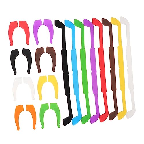 balacoo 8-pack Anti-slip Glasses Chain Silicone Ear Hooks for Glasses Non-slip Temple Tips Eyewear Accessories