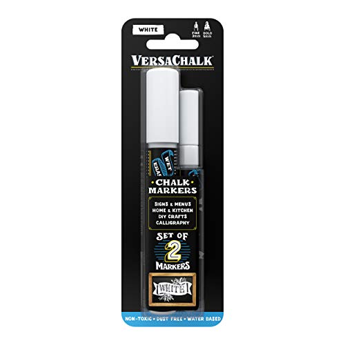 VersaChalk White Liquid Chalk Markers Setof 2 Combo Set