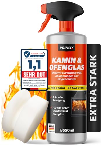Kaminscheibenreiniger 580ml extra stark - Kaminglasreiniger gegen...
