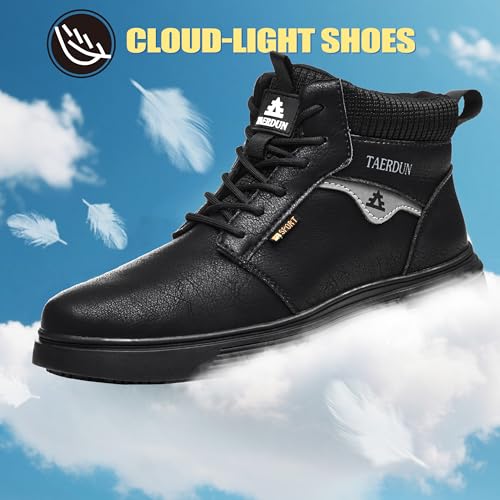 Slip Resistant Work Boot for Men & Women, Waterproof Anti-Slip Kitchen Shoes, Oil & Water Resistant, Lightweight Work Shoes for Chefs, Restaurant Workers, Delivery, Crew, Drivers 02 - Image 5