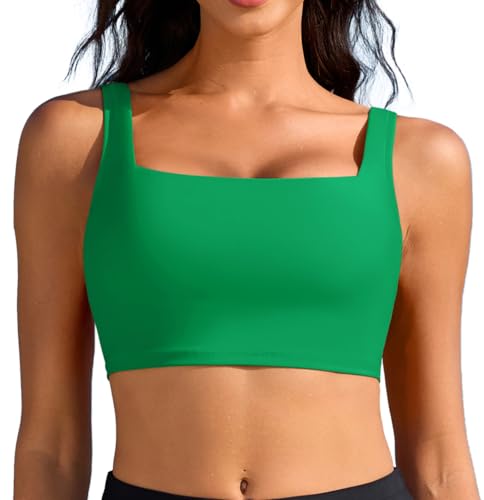 Haut de bikini anti-UV UPF 50+ col carré et rembourré pour femme