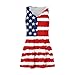 Red White and Blue Dress for Women Festival Graphic Casual Fashion O Neck Patriotic USA Flag Lounge Maternity 4th of July Outfit Vestidos De Verano para Mujer 2025