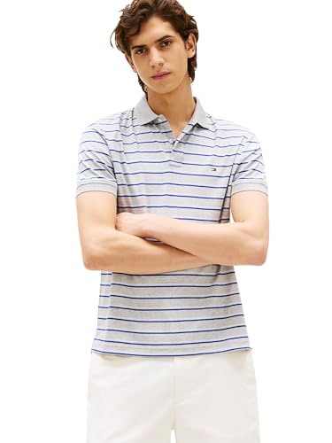 Image of Tommy Hilfiger Mens Short Sleeve Casual Polo Shirts in Regular Fit with Liquid Cotton