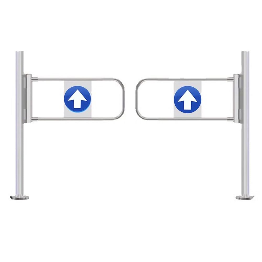 YJEUZCD Supermarket Entrance Swing Gate, Two-Way Safety Gate, Warehouse Automatic Closing Door, Swing Brake for Bar Store(130x100 cm)