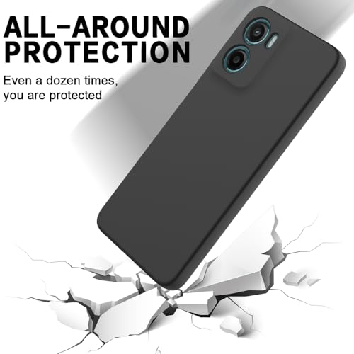 Image of Back Cover for Motorola Moto G06 4G / G06 Power 4G | Full Camera Protection | Premium Liquid Silicon Case | Flexible Bumper Case for Motorola Moto G06 4G / G06 Power 4G (Black)