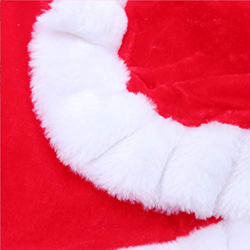 KESYOO Natal Papai Noel Xale Vermelho Natal Inverno Capa Mulheres Meninas Clima Frio Ombro Capa Feri