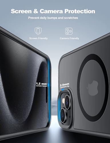 Tigowos IPHONE 15 Case Fits Magsafe 10Ft Drop Resistant Matte Skin Feeling Back Cover Shockproof Slim Fit thumb #3