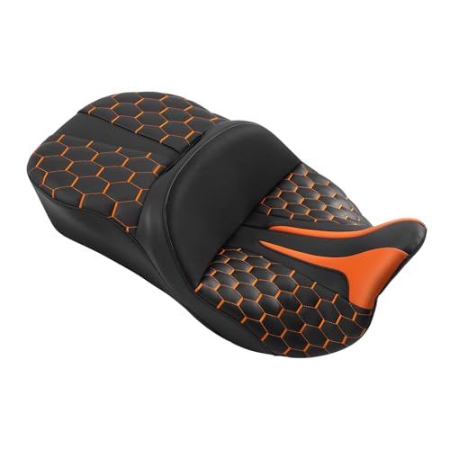 Asiento de gel Touring para Harley Road King 2009-2024 de dos plazas
