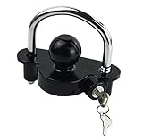 TOPTOW 63507 Trailer/RV Coupler Hitch Lock, Universal Fits for 1-7/8', 2' & 2-5/16' Couplers, Tow...