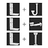 L-Shape Dome Camera Bracket,Universal Wall Ceiling Mount Bracket for Security CCTV Hikvision Dome Camera, CCTV Security Ball Machine Dome PTZ Camera Mount Bracket