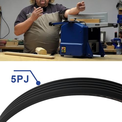 LT Easiyl 5PJ605 Keilrippenriemen Gummi Antriebsriemen Ersatz-Keilriemen kompatibel mit Scheppach HMS 850/1070 Trimmern (605 x 12 mm), 2 Stück