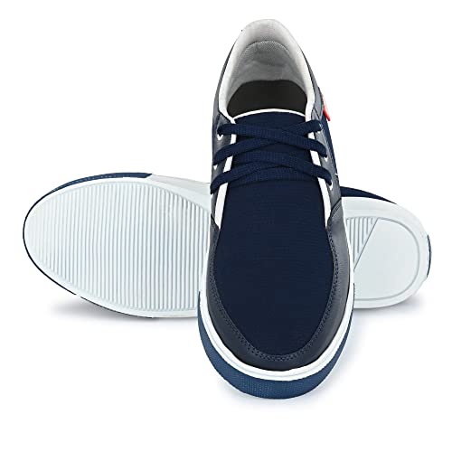 Image of M /s KARDAM Footwear Traders Men's Flat Sole Casual Lace up Sneakers with Translucent Rubber Outsole for All Day wear(SCU)