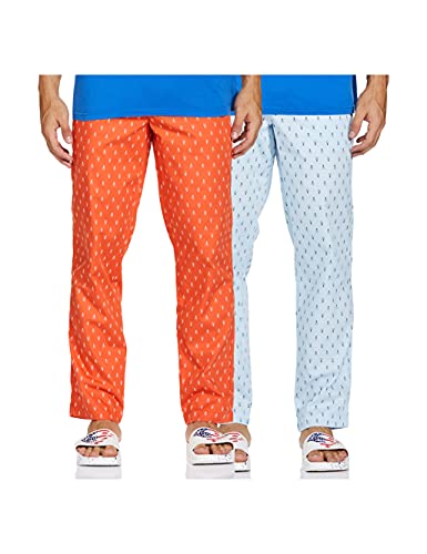 Image of Amazon Brand - Symbol Cotton Men Casual Style Pajama Bottom (Pack Of 2)