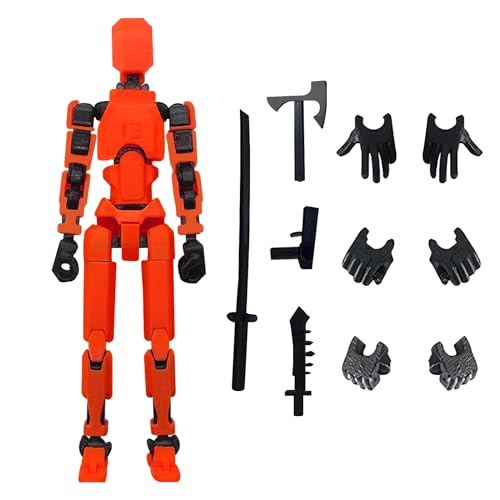 Dxmcgttbd Figura de acción T13,Figuras De Acción Impresas En 3D,Figuras de acción con múltiples articulaciones,Decoraciones Escritorio, Robot móvil multiarticulado con maniquí Impreso en 3D (Rojo) Dxmcgttbd Figura de acción T13,Figuras De Acción Impresas En 3D,Figuras de acción con múltiples articulaciones,Decoraciones Escritorio, Robot móvil multiarticulado con maniquí Impreso en 3D (Rojo)