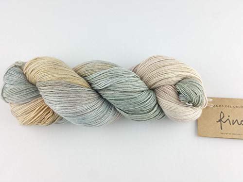 Manos Del Uruguay Silk Blend Fino - 100Gm 436 Porcelain, Hand Dyed Knitting Yarn #TOP17