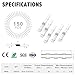 Kuject 150PCS Solder Seal Wire Connectors AWG 26-24, White Solder Seal Heat Shrink Butt Connectors Terminals Waterproof Wire Splice Connector for Marine Boat Wire Joint