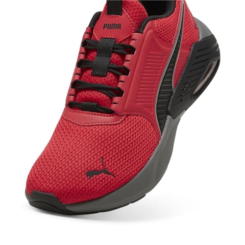 PUMA Men's X-Cell Nova Cross Training Shoes, for All Time Red-Black-Cool Dark Gray, 7.52