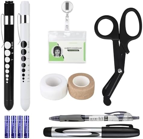 BOVKE 12 Pcs Nurse Tools Set, Medical Supplies Nurse Accessories ...