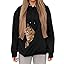 Sweat Sport Confortable Sweat à Capuche Femme Avec Poche Kangourou - Parfait Pour Animaux De Compagnie Sweat Poche Chat
