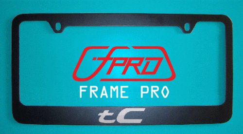 Scion Tc Black License Plate Frame (Zinc Metal)