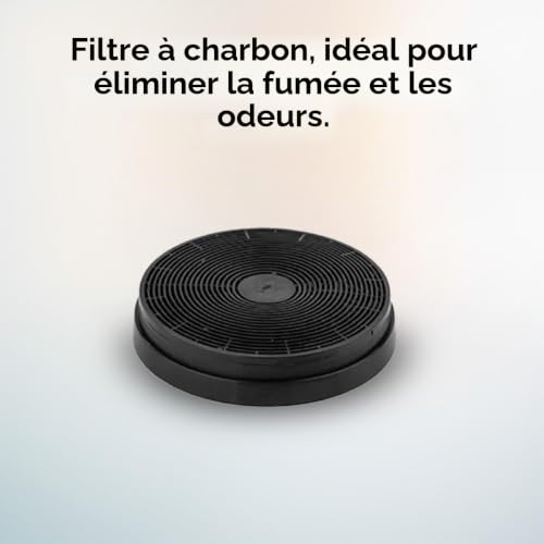 Cecotec Hotte aspirante télescopique de 60 cm Bolero Flux TLM 603500 White A. Moteur 70 W, Puissance d'aspiration 350 m3/h, Commande mécanique, 2 niveaux, Lumière et Filtre à charbon, Finition blanche