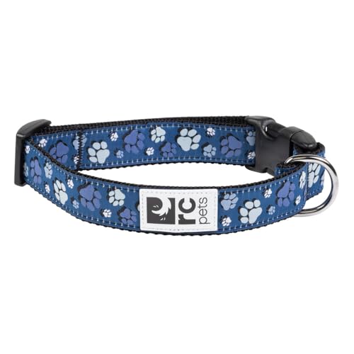 RC Pets Sporty, Fun, Functional Clip Collar-1/2 | Fresh Tracks Blue, PX-Small