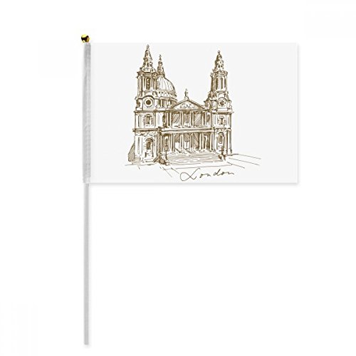 Drapeau Angleterre London pour cortège et procession patriotique en lot de 4 pièces en polyester