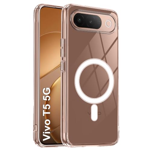 Image of Zapcase Back Case Cover for Vivo T5 5G | Compatible for Vivo T5 5G Back Cover | Compatible with MagSafe | Scratch-Resistant Back Cover | Clear